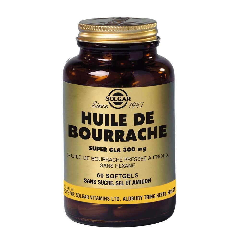 Solgar Olio di borragine 60 Capsule molli Omega 6 Acide Gras 60 softgels