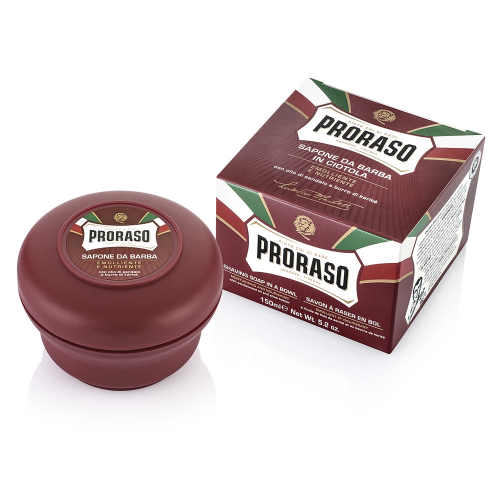 Proraso Sapone da barba Linea rossa Barbe dure 150ml