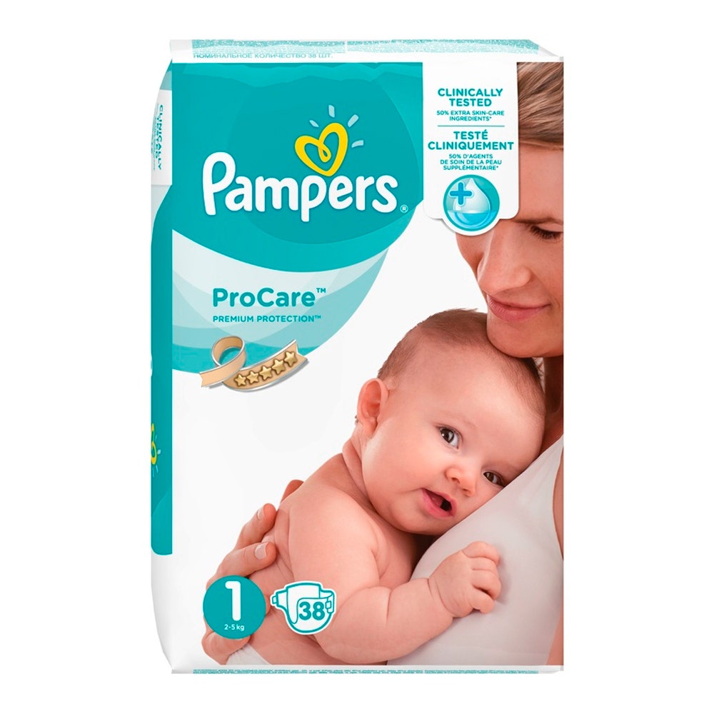 Pampers Premium Pannolini taglia 1 2-5 kg x24
