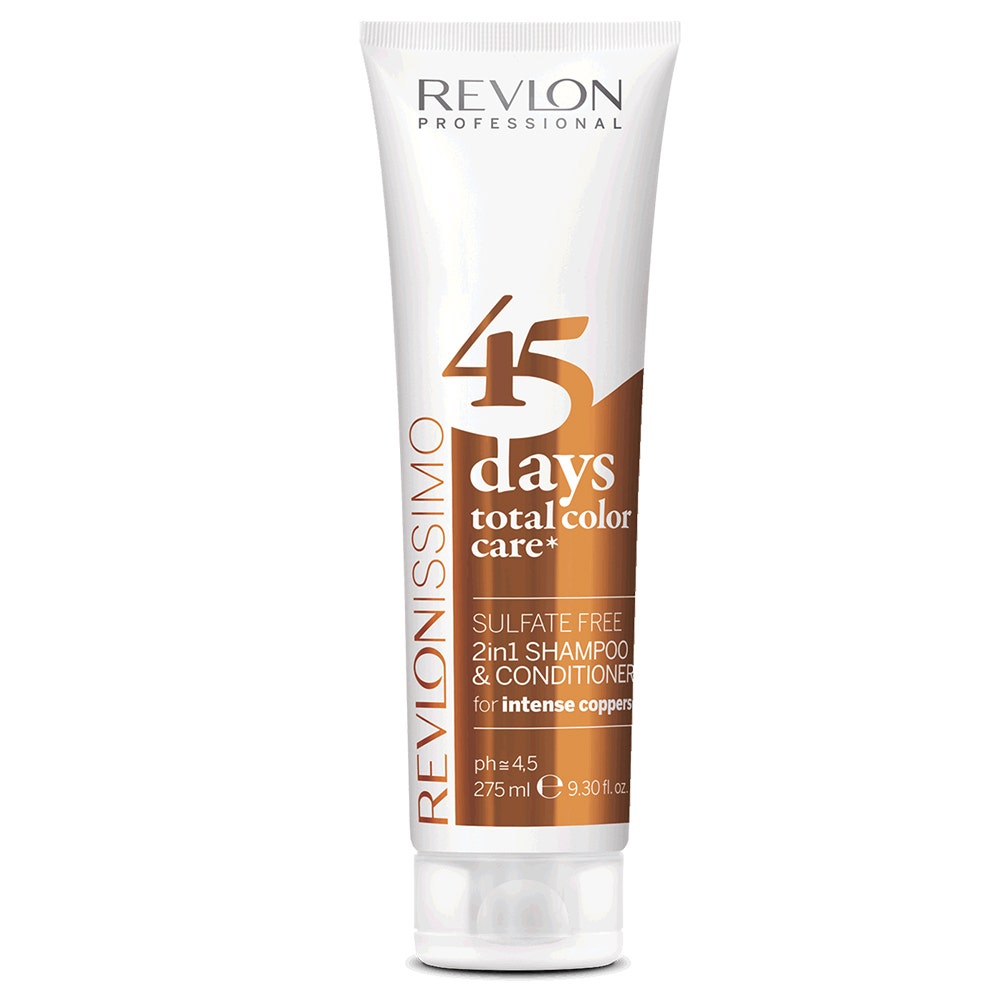 Revlon Professional Revlonissimo 45 Days Color Care Shampoo e Balsamo Conditioner Intensive Copper 275ml