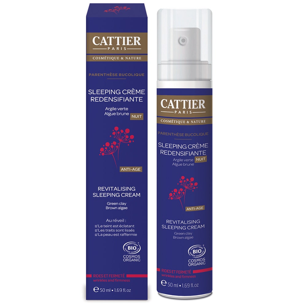Cattier Anti-età Sleeping Creme Redensifiante Nuit Rides Et Fermete Bio 50ml