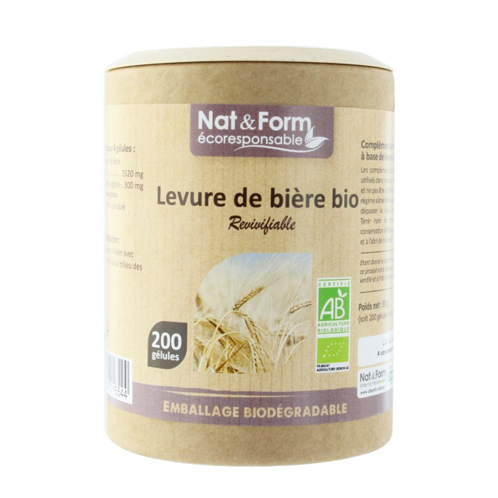 Nat&Form Lievito Di Birra Bio Revivifiable 200 Capsule