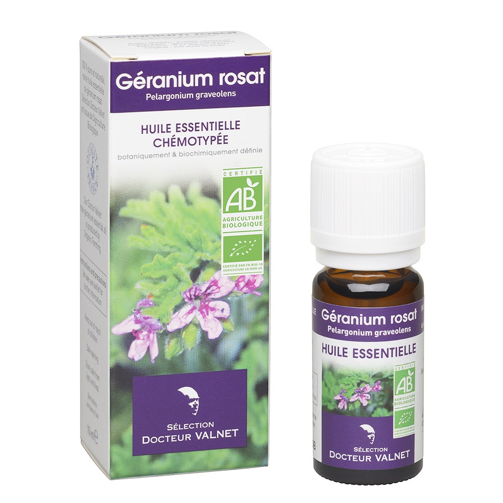 Dr. Valnet OLIO ESSENZIALE DI GERANIO ROSATO BIO 10ml - Easypara