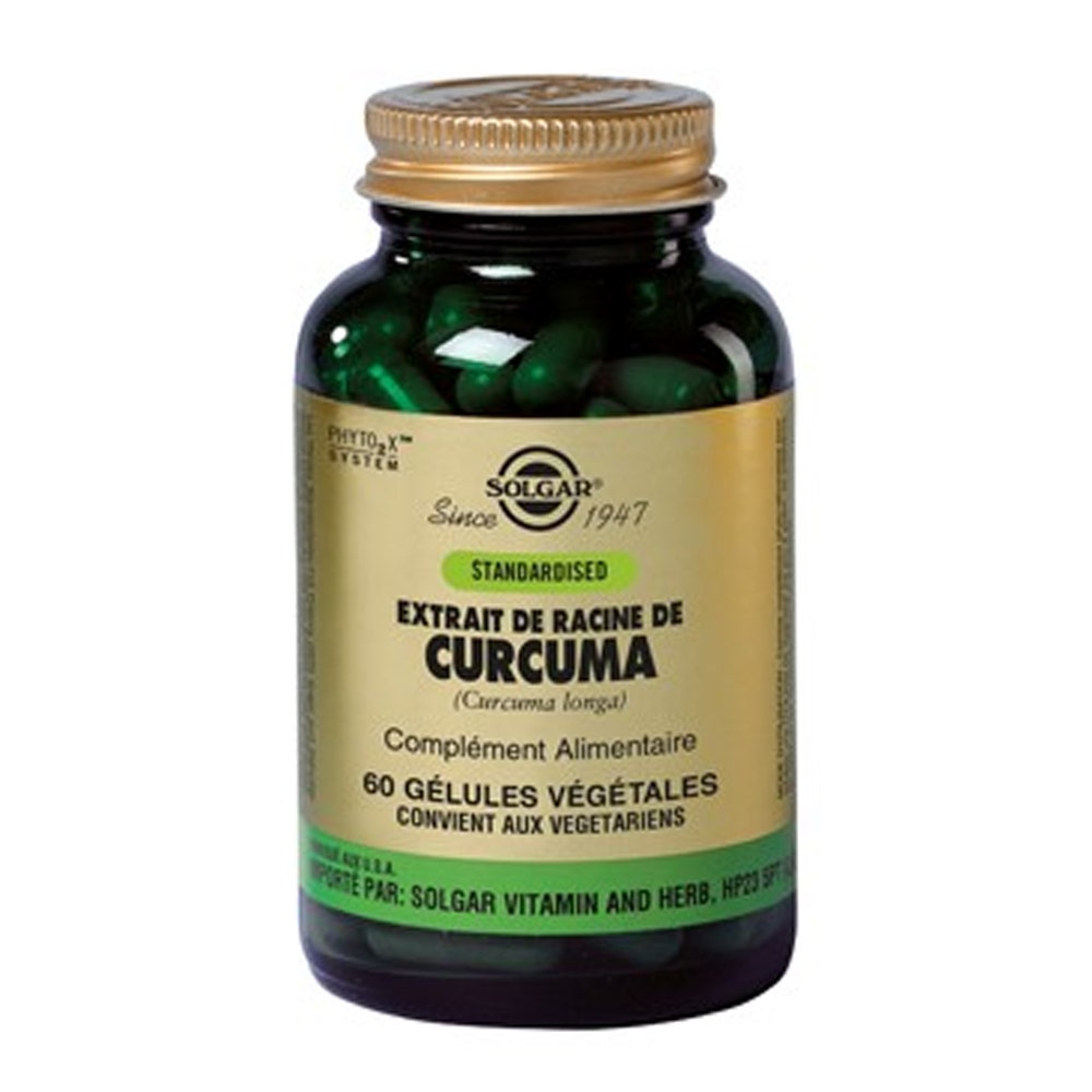 Solgar Estratto di radice di curcuma 60 geluli vegetali Antioxydant Os/Cartilage 60 gélules végétales