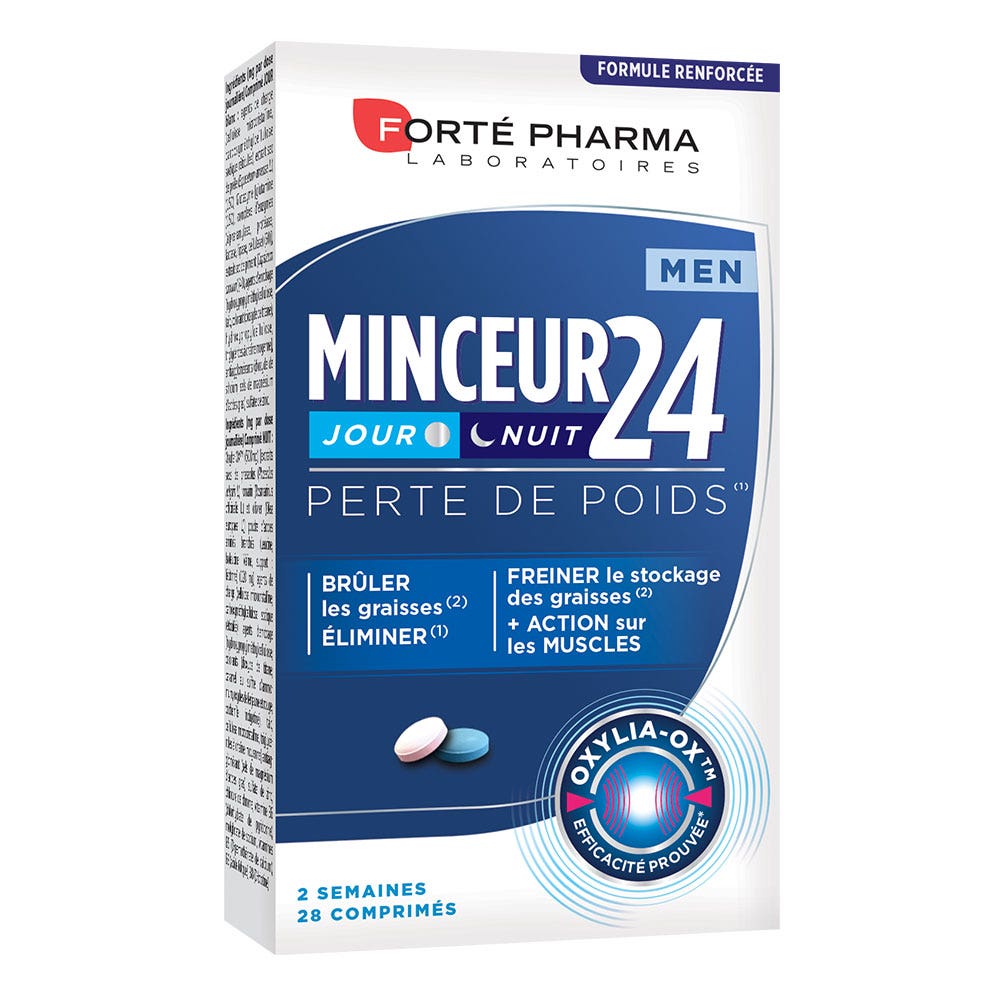 Forté Pharma Minceur 24 Dimagrante uomo 24h giorno/ notte 28 compresse 28 Comprimes