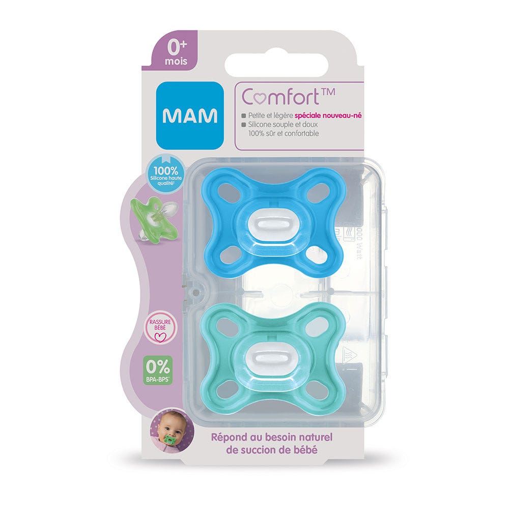 Mam Comfort Succhietto simmetrico Dalla nascita x2