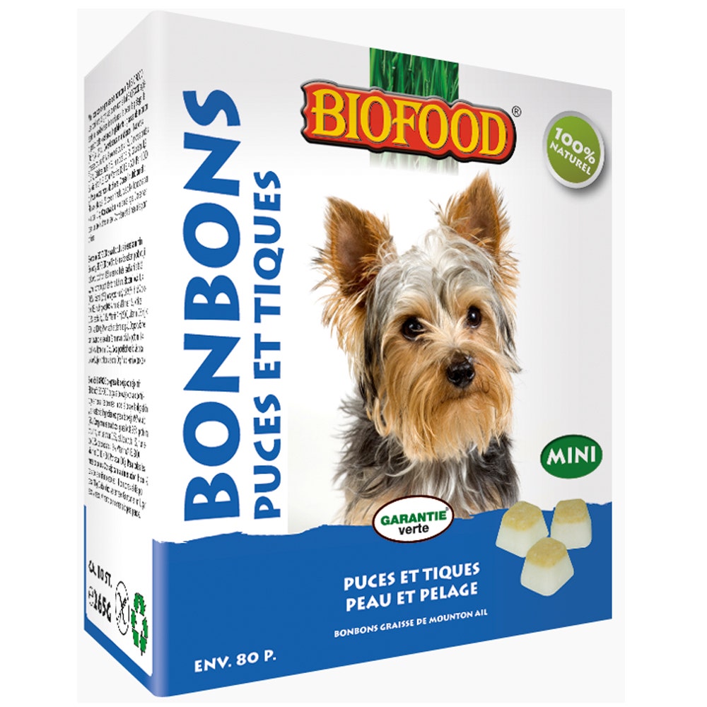 Biofood BF Petfood Snack antiparassitario maxi con grasso di pecora e aglio per cane 80 pezzi