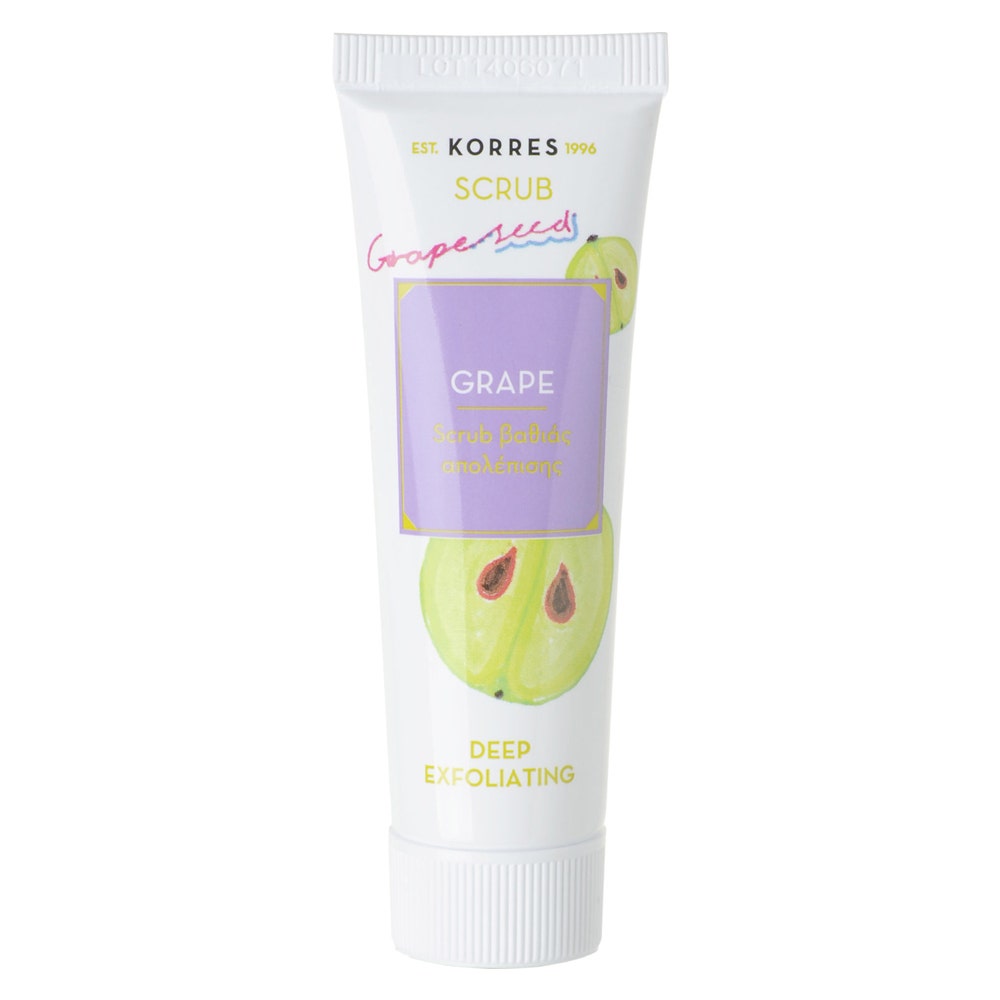 Korres Beauty Shots Scrub esfoliante all'uvetta per pelli miste a tendenza grassa 18 ml