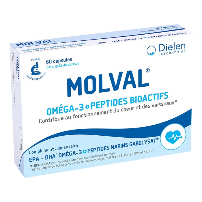 Molval 60 Capsule Omega 3 + Peptidi Bioattivi Dielen