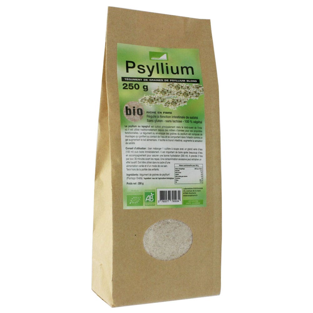 Exopharm Tegumento di psillio Blonde Bio 250g