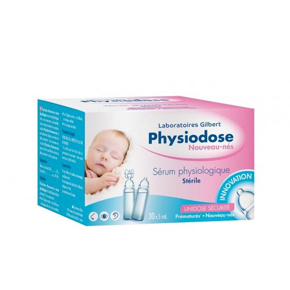 Gilbert Physiodose Siero fisiologico sterile Neonati 30x5ml Nouveau-nes 30 unidoses de 5ml