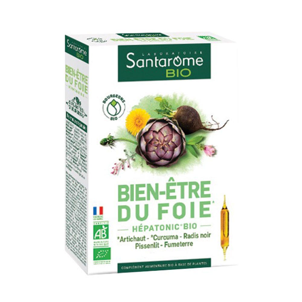 Santarome Benessere del fegato 30 fiale + 10 gratuite Bio