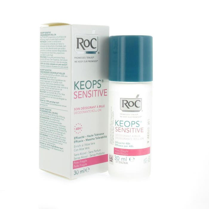 Deodorante roll-on 30ml Keops Pelle fragile Roc