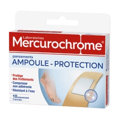 Mercurochrome Medicazioni protettive per vesciche 2 misure X10 pezzi