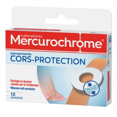 Mercurochrome Bendaggi protettivi per il mais 12 Medicazioni