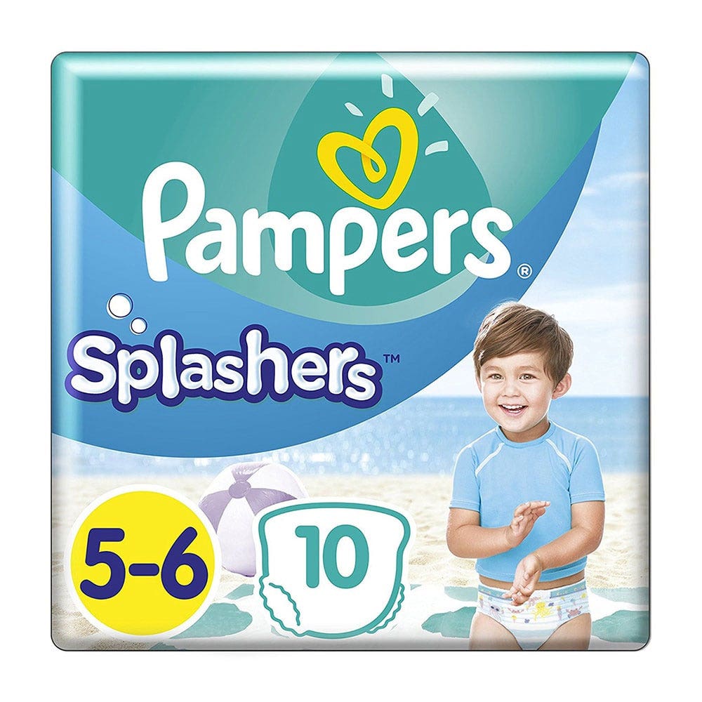 Pampers Costumi da bagno usa e getta Splashers taglia 5-6 (14 kg+) 10 unità