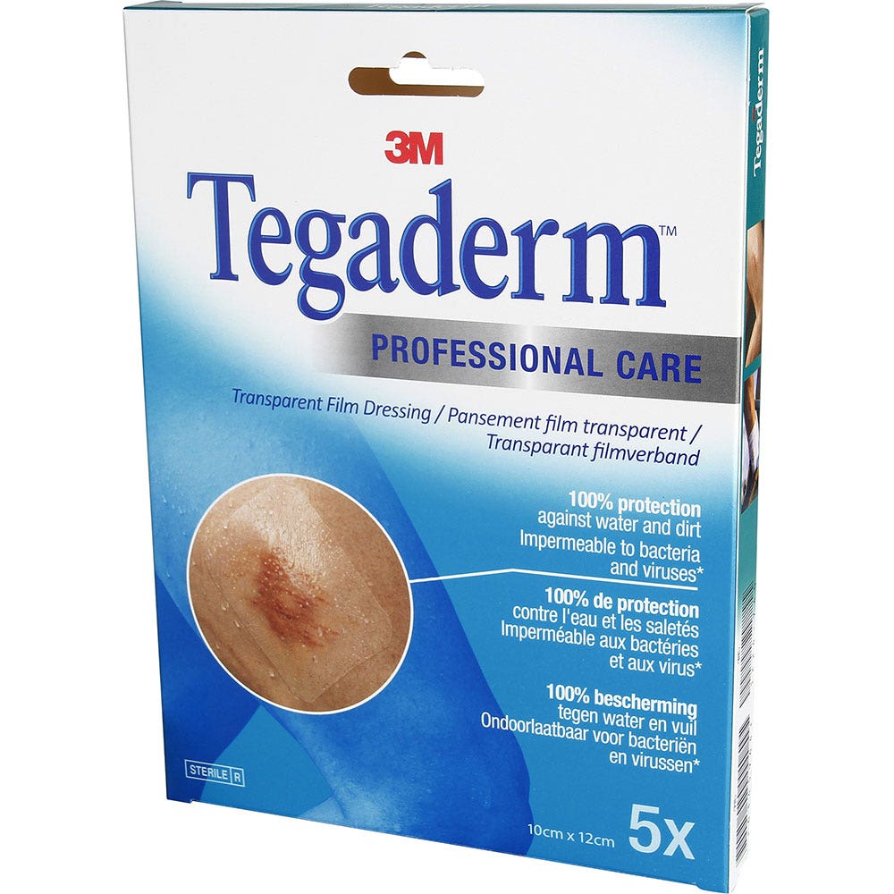3M Tegaderm Medicazioni adesive trasparenti 10cmx12cm x5