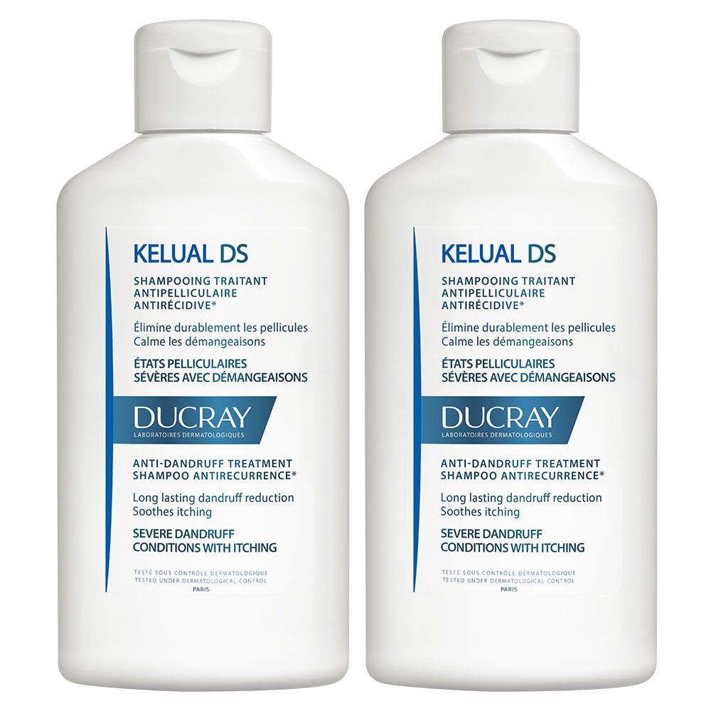 Ducray Shampoo Trattante Anti-forfora Prurito intenso 2x100ml