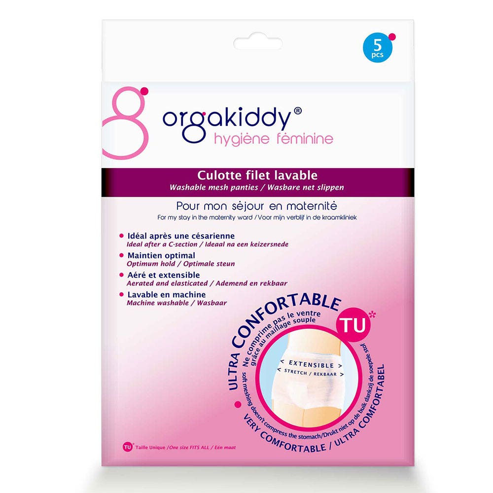 Orgakiddy Mutandine in rete lavabili Taglia unica X5