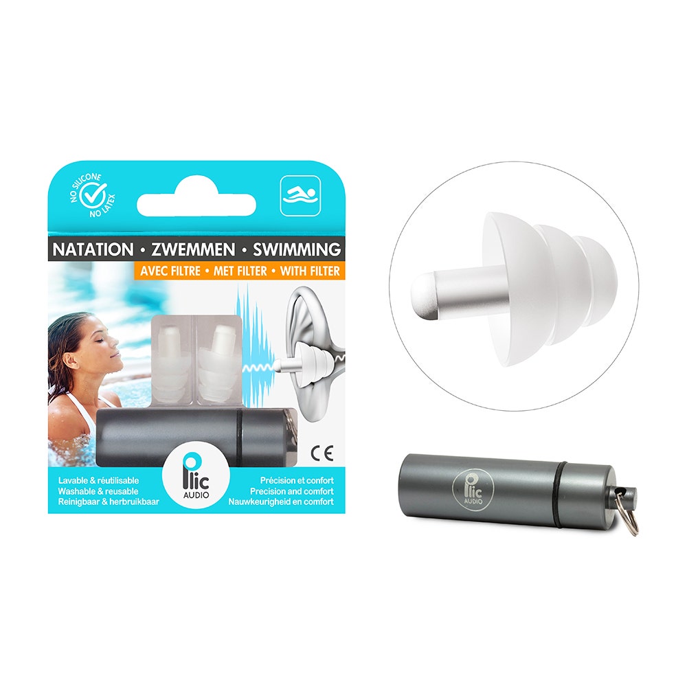 Plic Audio Con filtro Tappi per le orecchie da nuoto coppia riutilizzabile