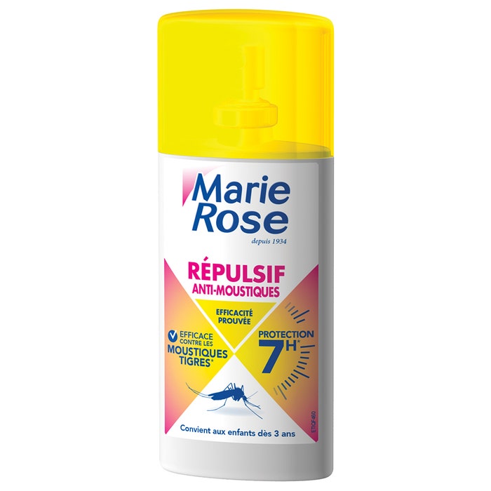 Marie Rose 7h Spray repellente per zanzare per 3 anni 100ml
