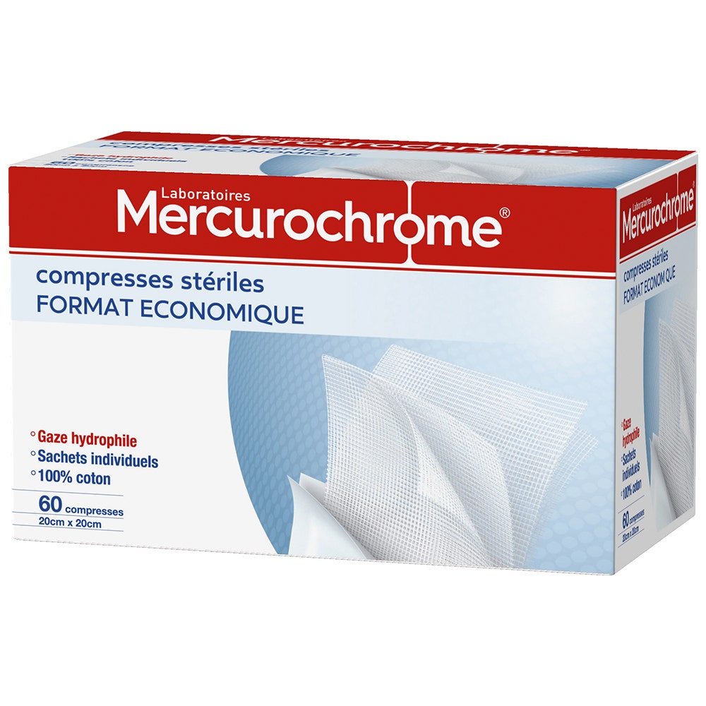 Mercurochrome Compresse sterili 20cmx20 Economy X60