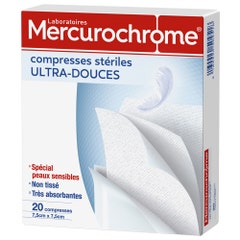 Mercurochrome Compresse sterili ultra-delicate per pelle sensibile X20