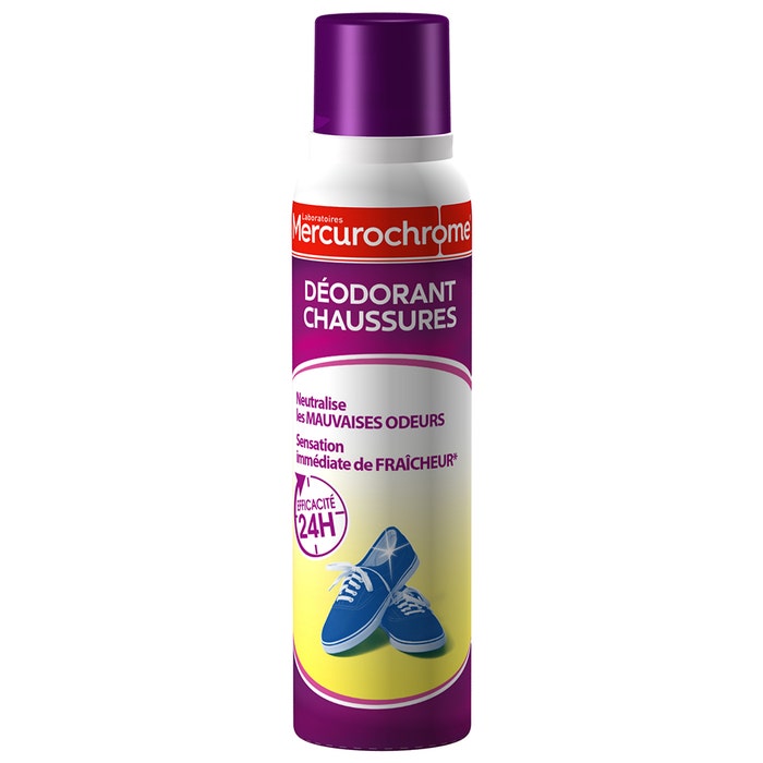 Deodorante per scarpe 24h 150 ml Mercurochrome