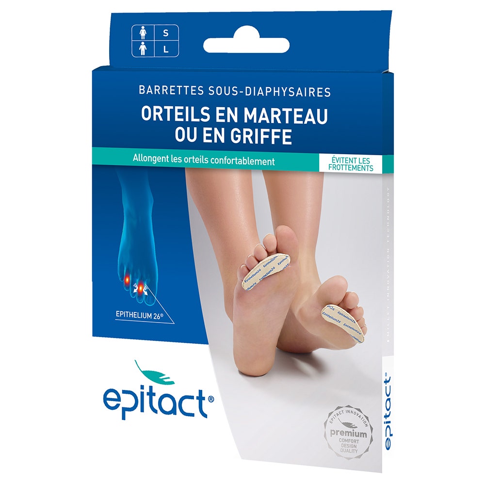Epitact Epitelio 26 Alluce a martello o ad artiglio Barre sottodiafisarie