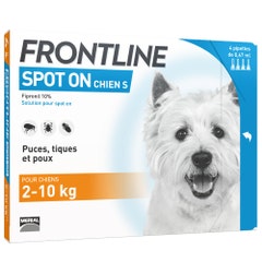 Frontline Spot-on Cane S da 2 a 10 kg 4 pipette da 0,67 ml