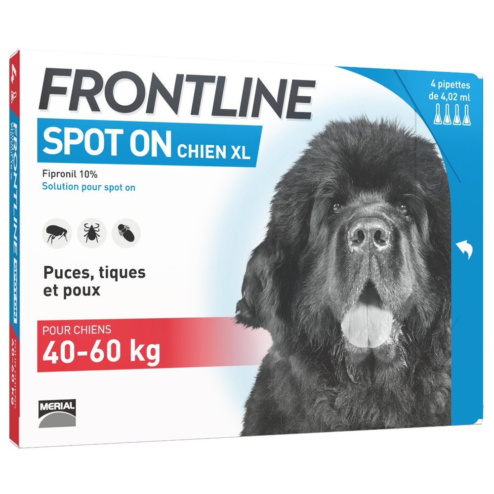 Frontline Spot-on Cane XL da 40-60 kg 4 pipette da 4,02 ml