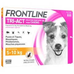 Frontline Tri-act Spot-on Cane 5-10 kg 3 pipette da 1 ml