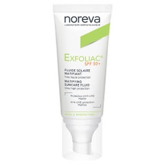 Noreva Exfoliac Fluido per la cura del sole SPF 50+ 40 ml