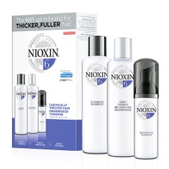 Nioxin Kit System 6 Soin Densifiant Capelli Traites Chimiquement Et Tres Clairsemes 350 ml