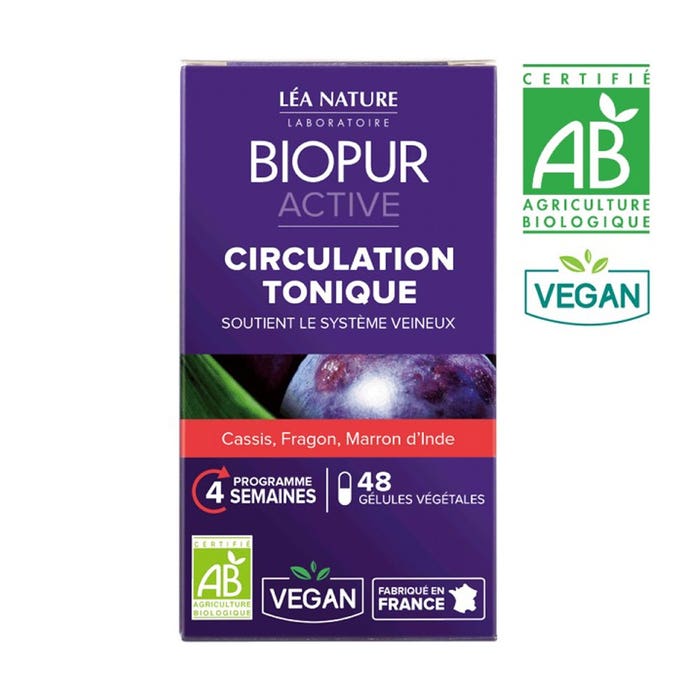 Biopur Active Circulation Tonique Bio 48 Gelules Active Biopur