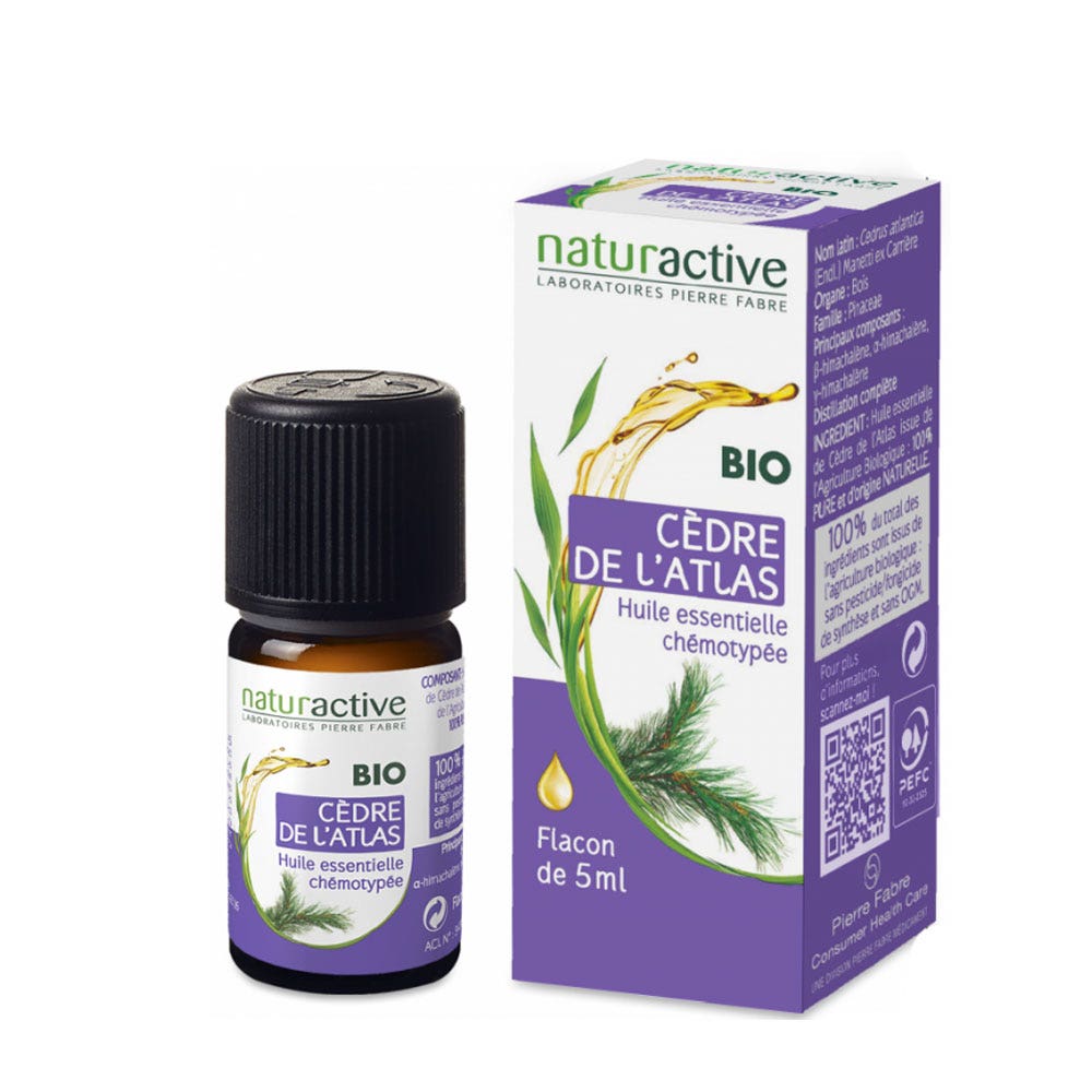 Naturactive Olio essenziale bio Cedro dell'Atlante 5 ml