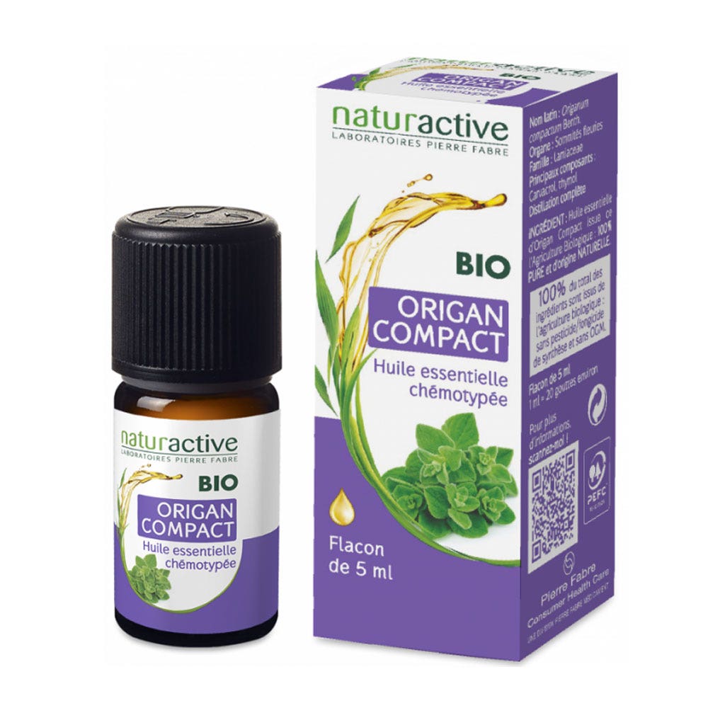 Naturactive Olio essenziale Origanum compactum bio 5 ml