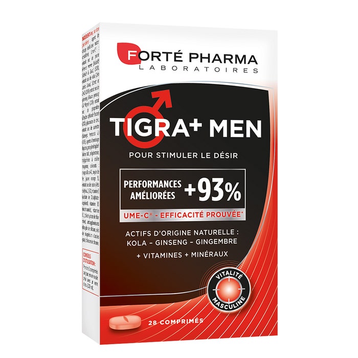 Tigra+ Men 28 Comprimes 28 comprimés Vitalité Masculine Forté Pharma