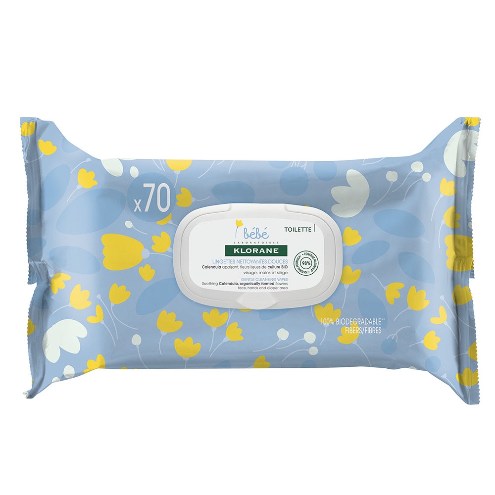 Klorane Neonato Salviette Detergenti Delicate 70 unità