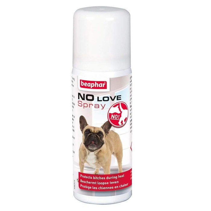 Lo spray repellente per cani No Love protegge le cagne in calore 50ml Beaphar
