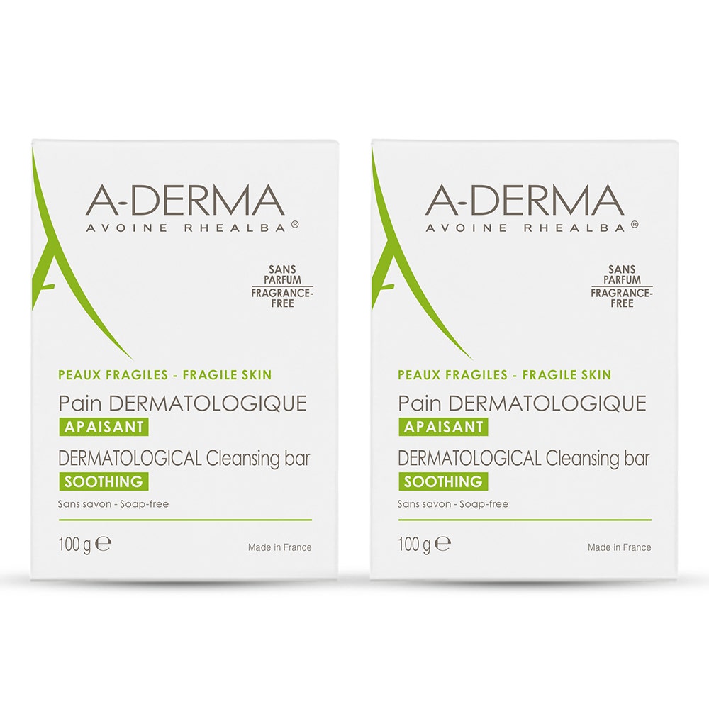 A-Derma Avena Rhealba Pane Dermatologico Pelle Fragile e Delicata 2x100g