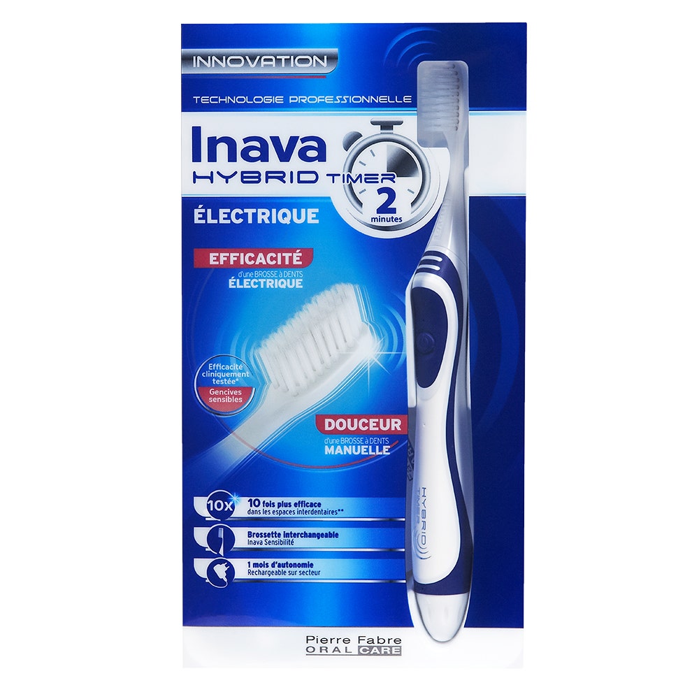 Inava Hybrid Spazzolino elettrico con timer di 2 minuti