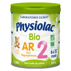 Physiolac Bio Ar 2 Latte in polvere da 6 a 12 mesi 800g