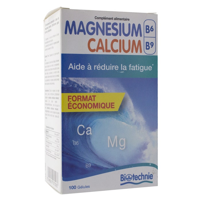 Magnesio Marina B6 B9 + calcio 100 Geluli Biotechnie