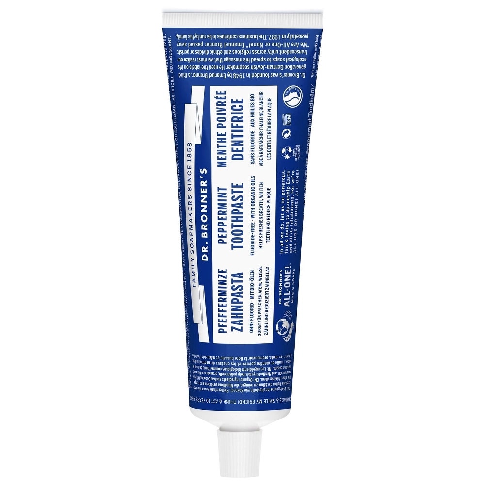 Dr Bronner'S Dentifricio biologico alla menta piperita in Viaggio 28g