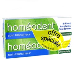 Boiron Homeodent Dentifricio sbiancante Chlorophylle 2x75ml
