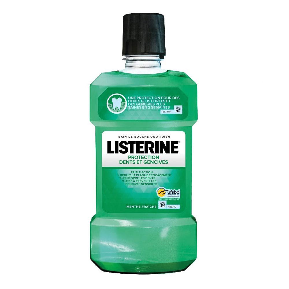 Listerine Bain De Bouche Protection Dents Et Gencives 250ml