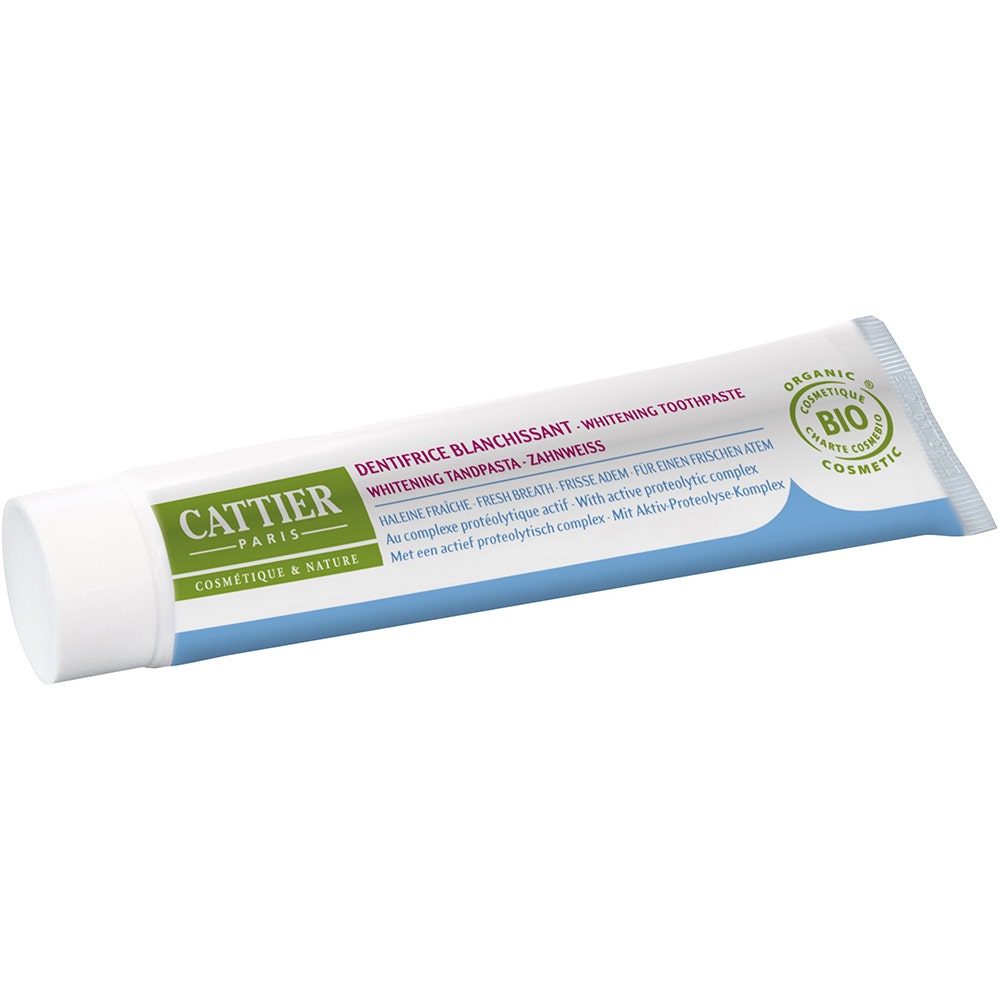 Cattier Dentifricio Eridene Sbiancante Biologico per l'Alito Fragola 75ml