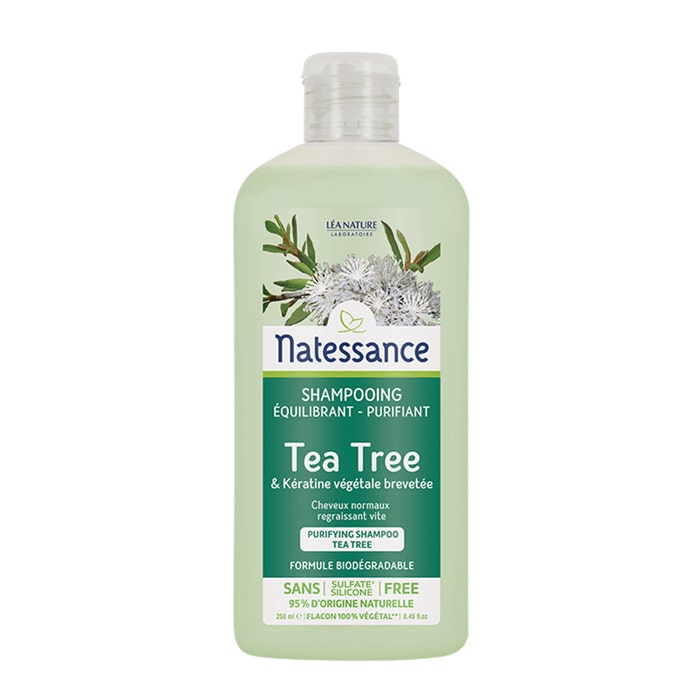 Natessance Shampooing Equilibrant Et Purifiant Au Tea Tree 250ml Natessance