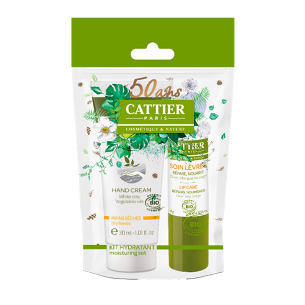 Cattier Kit Idratanti per Labbra e Mani Bio Cattier Idratanti per Labbra e Mani Bio 30ml